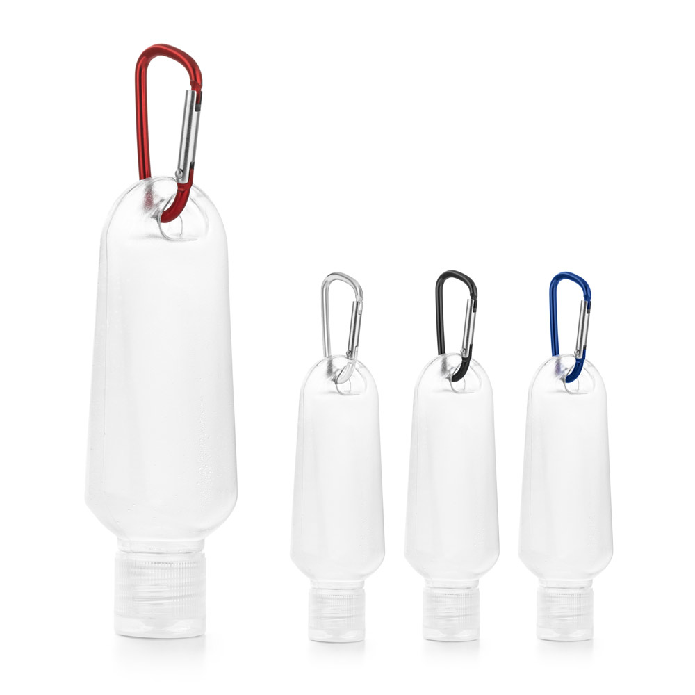 Frasco PETG 50 mL com Mosquetão Personalizado: AL92725