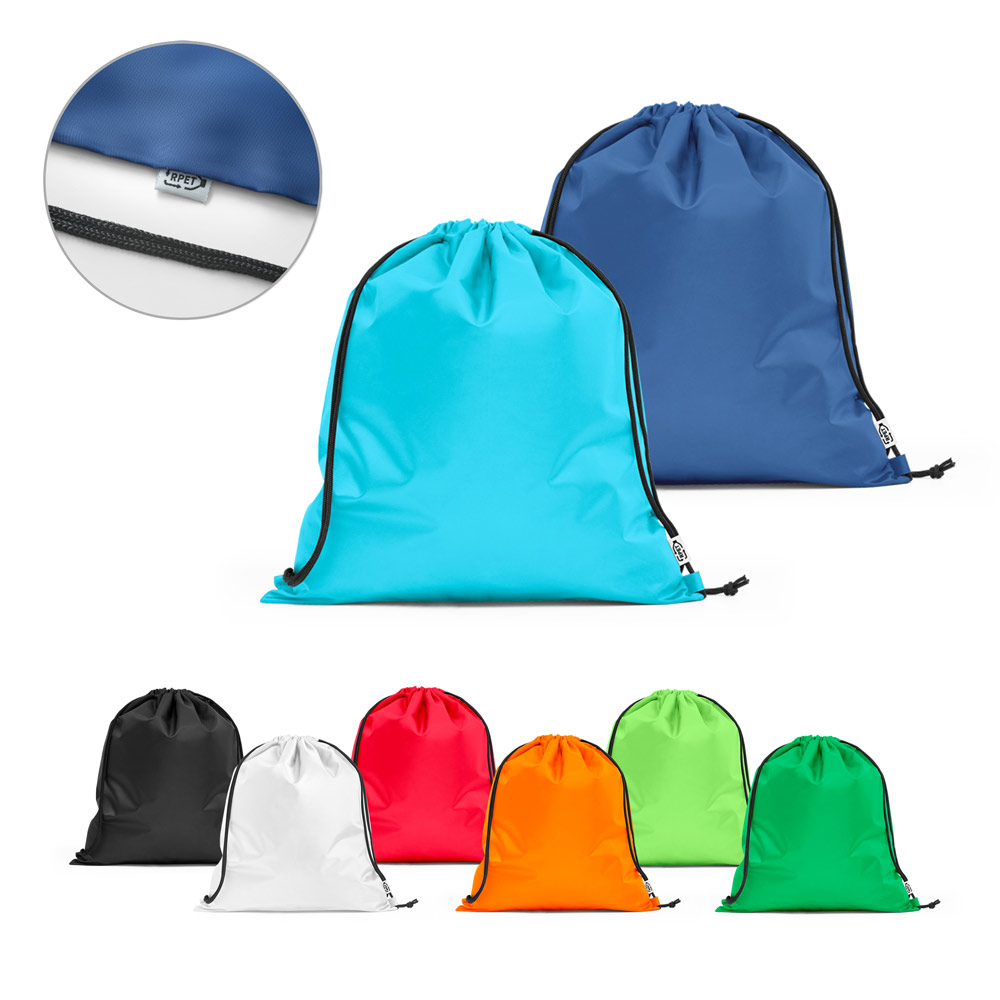 Sacola Tipo Mochila em Poliéster Reciclado 190T Personalizada: AL92931