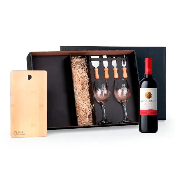 Kit Para Queijo e Vinho Personalizado — AL120