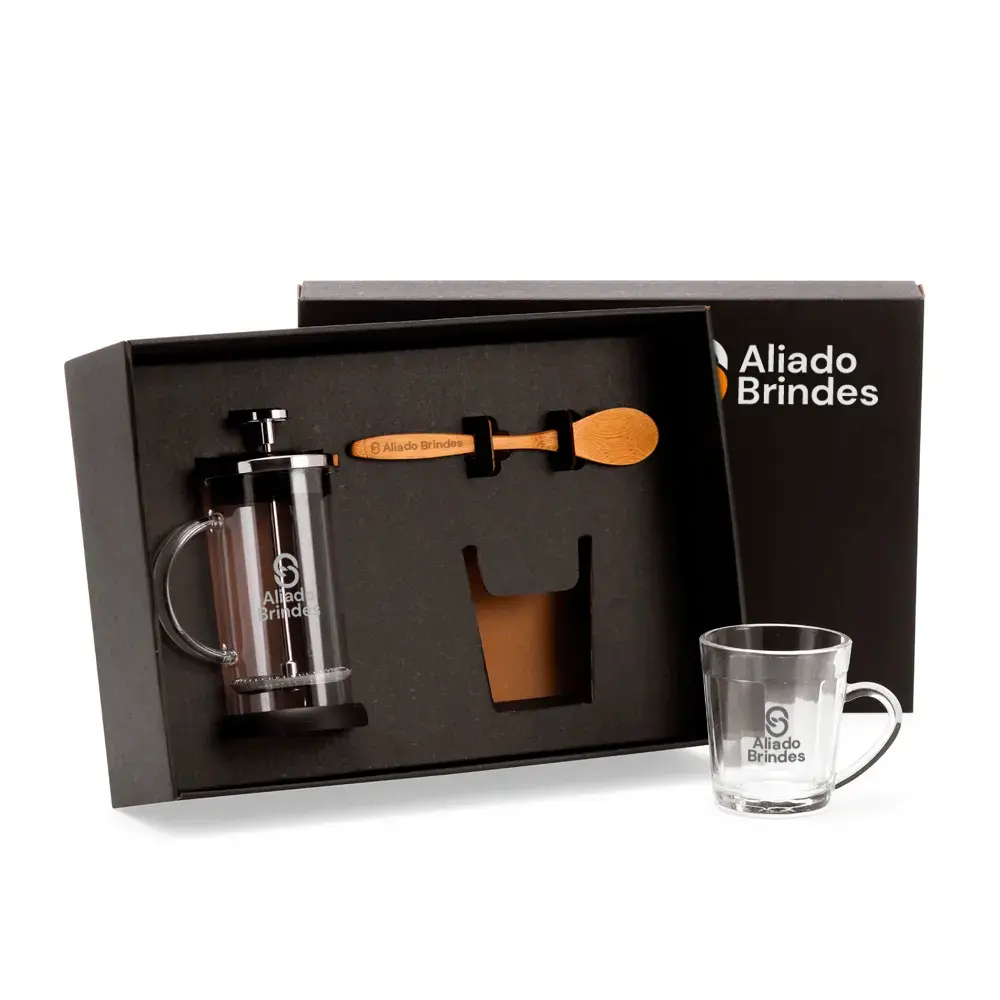 Kit Para Café com Prensa Francesa AL101