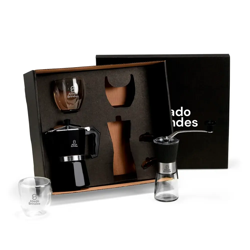 Kit Para Café Com Moedor - 4 Pçs AL103