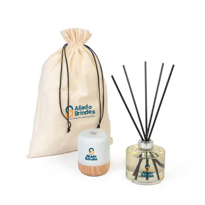 Kit Harmonia com Caixa de Som e Difusor Personalizado: AL149