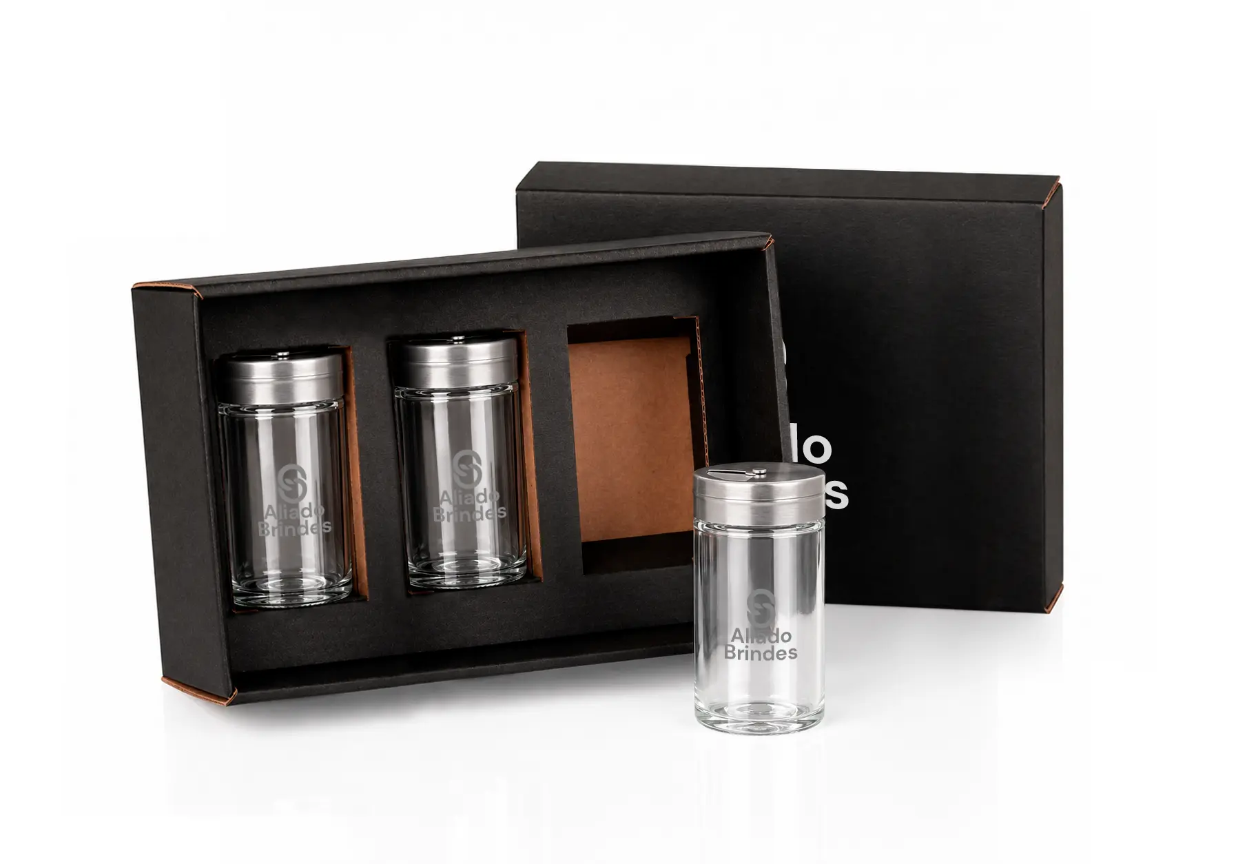 Kit Porta Temperos- 3 Pçs Personalizado: AL169