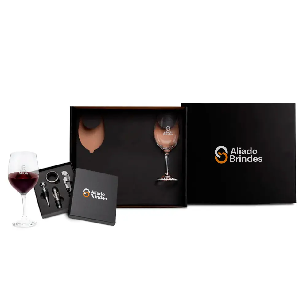 Kit Para Vinho Personalizado — AL129
